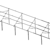 Σταθερή Διπάσσαλη Βάση Bifacial BIF2V